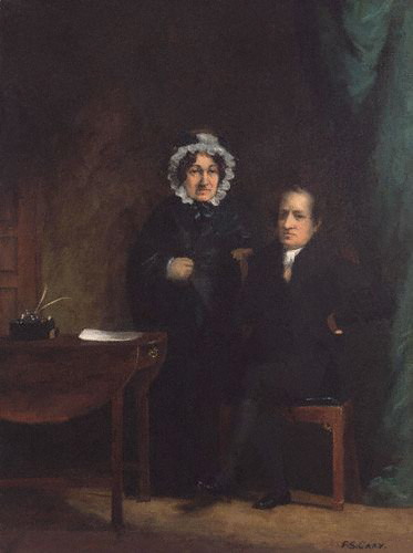 Mary Lamb and Charles Lamb 1834 	by Francis Stephen Cary 1808-1880 	National Portrait Gallery London  NPG1019